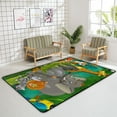 thumbnail image 4 of Crawling Indoor Carpet Play Mat Cartoon Tropic Safari Animals for Living Room Bedroom Educational Nursery Floor Mat Area Rugs 60x39in, 4 of 6