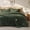 02-Olive Green, variant on 2-in-1 Queen Comforter Set and Detachable Fluffy Blanket, Beige Bedding Set for All Season Use, Includes 2 Pillow Shams, 2 Pillowcases