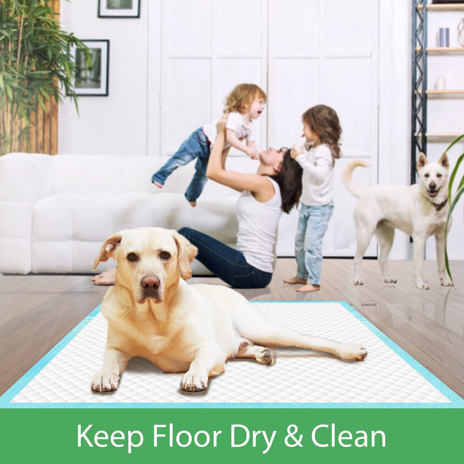 Extra Large Dog Pee Pads ,Thicker Puppy Pads XL, Super Absorbent Pee Pads for Dogs, Disposable Dog Training Pads for Doggies, Cats, Rabbits, Pups, Leak-Proof Pet Potty Pads