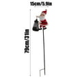 thumbnail image 4 of 31in Christmas Santa Solar Kettle Lights, Outdoor Waterproof Garden Lawn Decorative Lights, Solar LED Santa Claus Ornament with Iron Stake, Festive Holiday Yard Decoration for Christmas Night Display, 4 of 7