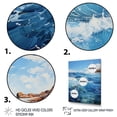 thumbnail image 3 of Designart "Infinite Sapphire Ocean II" Nautical & Beach Floater Framed Canvas Print, 3 of 7