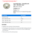 thumbnail image 2 of Front Brake Rotor - Compatible with 2000 - 2006 GMC Yukon 2001 2002 2003 2004 2005, 2 of 2