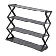 thumbnail image 4 of Shangren Shoe Rack Large Capacity Lightweight PP and Nonwoven Shelving Shoe Organizer Black, 4 of 8