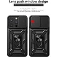 thumbnail image 6 of Phone Case for iPhone 14 Pro with Slide Camera Window, Heavy Duty Protection Phone Cover Case with Ring Kickstand for iPhone 14 Pro      Rose Gold, 6 of 10