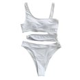 thumbnail image 3 of VerPetridure One Piece Swimsuit Women Women's Solid Piece Of Swimsuit Bikini Swimwear Beachwear Bathing Suit, 3 of 9