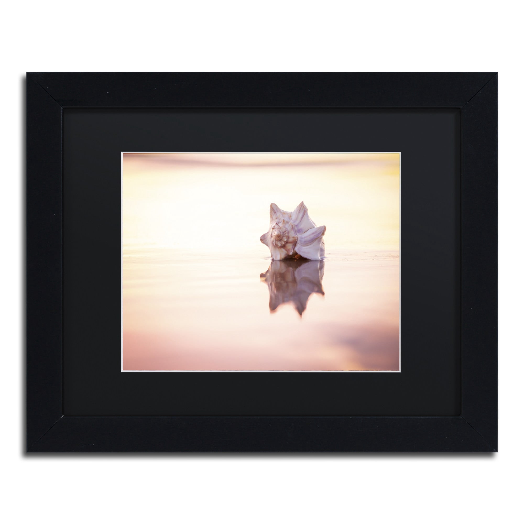 Chris Moyer 'King of the Beach' Black Matted Framed Art