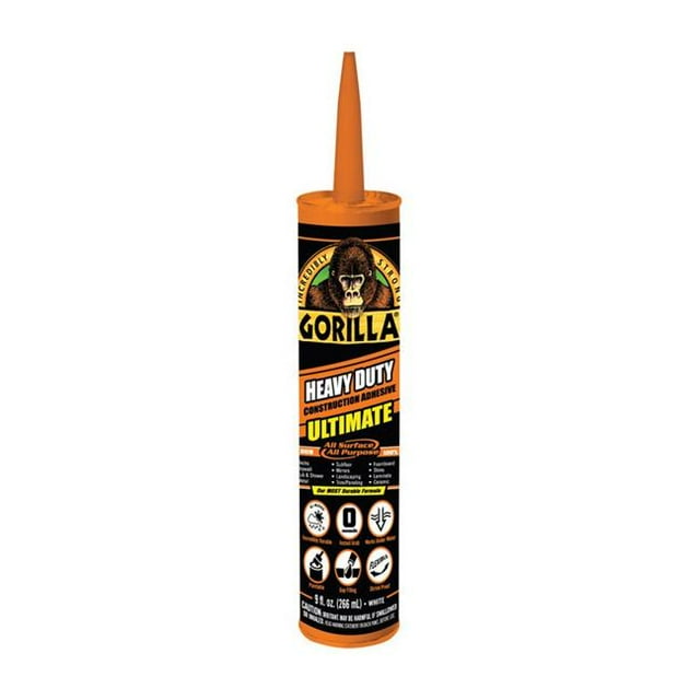 Gorilla 1000925 Adhésif de Construction de 9 oz, Lot de 12