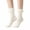 White3, variant on XFeng Women Crew Socks Ruffled Lace Textured Knit Soft Lightweight Novelty Mid Calf Socks for Party Dating Daily Wear,Beige,One Size