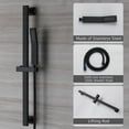 thumbnail image 3 of Boyel Living 10 inches Rain Shower System Ceiling Mount Dual Shower Heads with Adjustable Handheld Shower Matte Black, 3 of 10