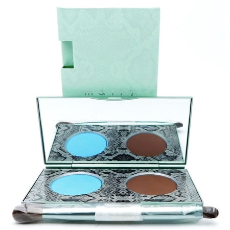 Mally Evercolor Modern Matte Eyeshadow Duo Earth: Brush, Eyeshadow Duo .18 Oz.