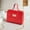 Red RD, variant on WIZUTIZ Women's Fashion Business Metal Buckle Croco Lines Small SquareBag Handbag for Women Womens Handbags Small Solid Bags Waterproof Lightweight Bag 1 PC Red