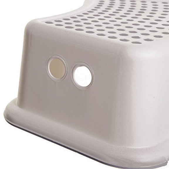 Step Stool Gray Dotted Toilet Training Aid for Toddlers with Non-slip Base