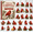 Christmas Cardinals Advent Calendar B A9, variant on Medieval Cat Advent Calendar 2026 - 24 Day Christmas Countdown Box with Medieval Cat 2D Acrylic Hanging Ornaments