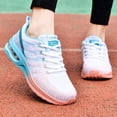 thumbnail image 7 of KANG Fashion Women's Two-Tone Mesh Lace-Up Sneakers, Breathable Lightweight Running Shoes, Casual and Comfortable Athletic Footwear for Daily Walking Light Blue 39, 7 of 7