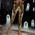 thumbnail image 6 of Meichang Halloween Ghost Print Leggings for Women Ankle Length High Waist Yoga Pants Casual Stretchy Tights Running Athletic Workout Gym Leggings, 6 of 10