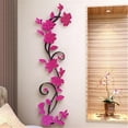 thumbnail image 1 of Stickers DIY 3D Home Room Bedroom Background TV Wall Wall Arch Decals Flower Wall Stickers for Bedroom Baby Wall Decorations for Hydrangea Wall Decals Home Decals for Wall Small Name Decal, 1 of 3
