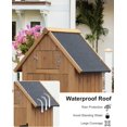 thumbnail image 6 of M optimized Shed Storage Cabinet, Wooden Garden Sheds, Outdoor Tool Organizer with Waterproof Roof, Shelves and Lockable Door for Patio Hallway Backyard, 6 of 8
