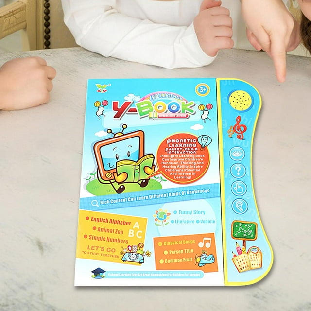 Libro de sonido para bebé, libros interactivos en inglés Montessori, libro de sonido interactivo multiusos para para transporte, historia perfke libro sonoro