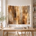 thumbnail image 5 of Swirling Brushstrokes Among Earthy Color Blocks, Dramatic Abstract for Art Lovers, Industrial Wall Art, Housewarming Gift, Tapestry Wall Hanging for Studio and Living Room, 5 of 7