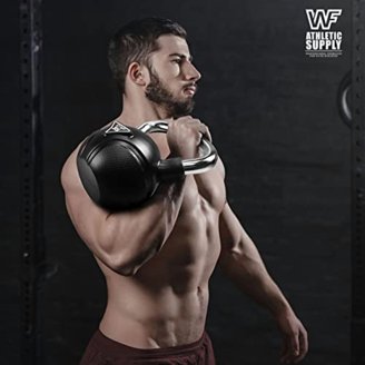 Kettlebell En Fonte De 40 Lbs (18 Kg) - Noir - Neuf - Entraînement Force à Domicile