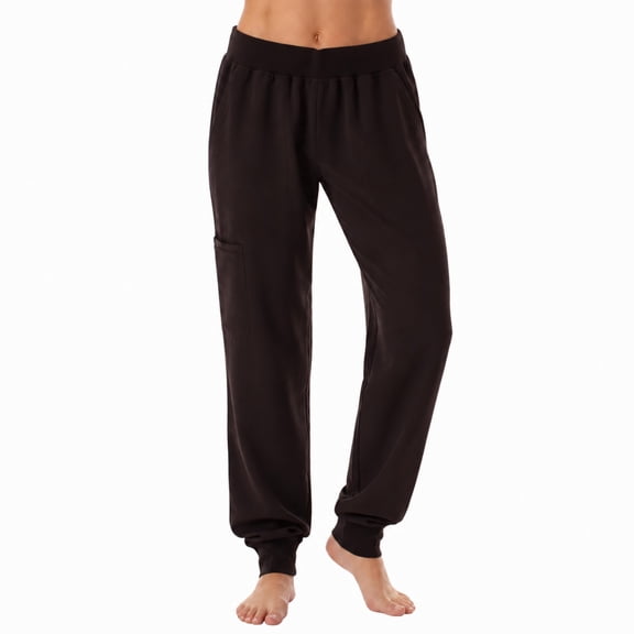 Just Love Solid Scrub Jogger Pants for Women (Black, Small)