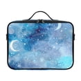 thumbnail image 2 of Large Travel Artist Makeup Bag With Adjustable Dividers &12 Brush Slots Portable Cosmetic Organizer Starry Sky, 2 of 7