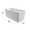 thumbnail image 2 of Cesta decorativa de plástico de yute para organización y almacenamiento, cubos perfectos para la oficina en casa, estantes de clóset, despensa de cocina y todos los elementos esenciales de, 2 of 9