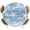 Blue, variant on Light Brown Coastal Starfish Round Tablecloth 36-44 Inch Round Fitted Table Cloth with Elastic Edge, Nautical Summer Beach Ocean Waterproof Table Cover Protector for Outdoor Picnic Party Dining