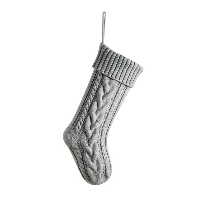 ziyahi Exquisite Knitted Socks Comfortable Wear-resistant Christmas Stockings Widely Type E