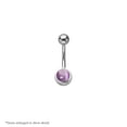 thumbnail image 2 of 14ga-3/8"(10mm) Semi-Precious Stone 316L Surgical Steel Belly Ring, 2 of 10
