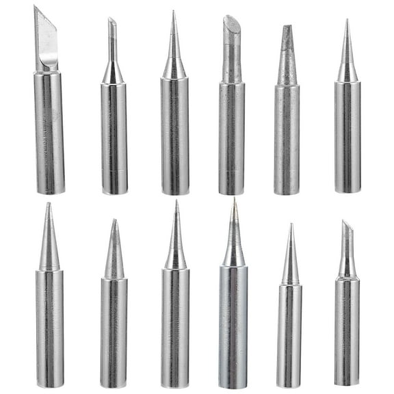 Pungan Welding Tip 12Pcs 900M Soldering Tips for 936 937 907 Irons,1.57"X0.24"X0.24"