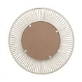 thumbnail image 5 of Liliana White Bamboo Round Boho Wide Frame Wall Mirror, 5 of 6
