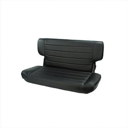 Fold And Tumble Rear Seat, Black Denim, 97-02 Jeep Wrangler TJ