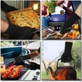 thumbnail image 4 of DERCLIVE Set of 2 BBQ Gloves, Grill Gloves Heat Resistant Grilling Gloves 932°F, Non-Slip Silicone BBQ Gloves, Kitchen Safe Cooking Gloves for Men, Oven Mitts,Smoker,Barbecue, 4 of 11