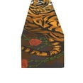 thumbnail image 2 of BSDHOME Tiger And Rose Cotton Linen Table Runner 14x72 Inches, 2 of 4