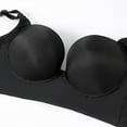 thumbnail image 6 of Lovskoo 2024 Women Comfortable Bra Wireless Bra Push Up Bra Nude Solid Ladies Breathable Seven-Breasted Lift Breasts Black, 6 of 6