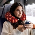 thumbnail image 6 of Goofa Christmas Red Balls Pattern Travel Pillow Memory Foam - Head Neck Support Airplane Pillow U-shaped Pillow Office Nap pillow Ergonomic Travel Accessory, 6 of 8