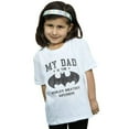 thumbnail image 2 of DC Comics Filles Batman Mon Papa Est un Superhéros T-Shirt en Coton, 2 of 3