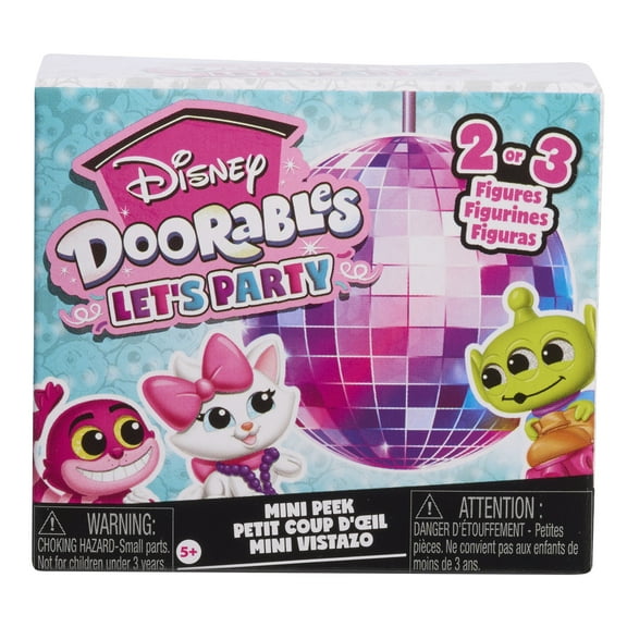 Disney Doorables Let’s Party Mini Peek S14, 1.5 Inch Collectible Toy, Boys and Girls Ages 5 Up