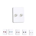 thumbnail image 3 of Pendientes falsos Qarigey con clip magnético para hombre y mujer 5 pares blanco transparente, 3 of 6
