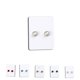 thumbnail image 3 of Pendientes falsos Qarigey con clip magnético para hombre y mujer 5 pares blanco transparente, 3 of 6