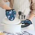 thumbnail image 6 of Disketp Alpaca Astronaut in Space Non-Slip Mini Oven Mitt Set, Short Oven Mitts for Baking Grilling Barbecue Microwave, 5.9"x5.9"in, 6 of 7