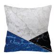 thumbnail image 1 of Funda de almohada cuadrada suave y moderna con estampado geométrico abstracto con textura de mármol para decoración del hogar (3), 1 of 8