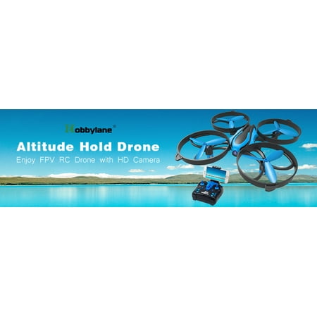 RCtown HD FPV Camera RC Drone Smartphone Controlled RC Quadcopter Altitude Hold Headless 3D 360° Flips & Rolls One-key Return 4 Channel 2 4GHz 6-Gyro