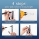 thumbnail image 2 of 4PCS Metal Wall-Mounted J Hook Tool Hook Storage Racks are Suitable for Tool Houses and Homes, 2 of 5