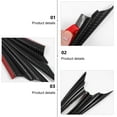 thumbnail image 3 of Zehuanyu  2 Pcs Car Bumper Lip Splitter Fins Side Mirror Seat Rear Diffuser Black, 3 of 8
