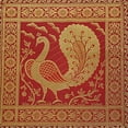 thumbnail image 4 of Stylo Culture Ethnic Bohemian Brocade Burgundy Maroon And Gold Throw Pillow Covers 16x16 Jacquard Weave Banarsi Couch And Pillow Covers Peacock 40x40 cm Decorative Cushion Covers (Set Of 5), 4 of 4