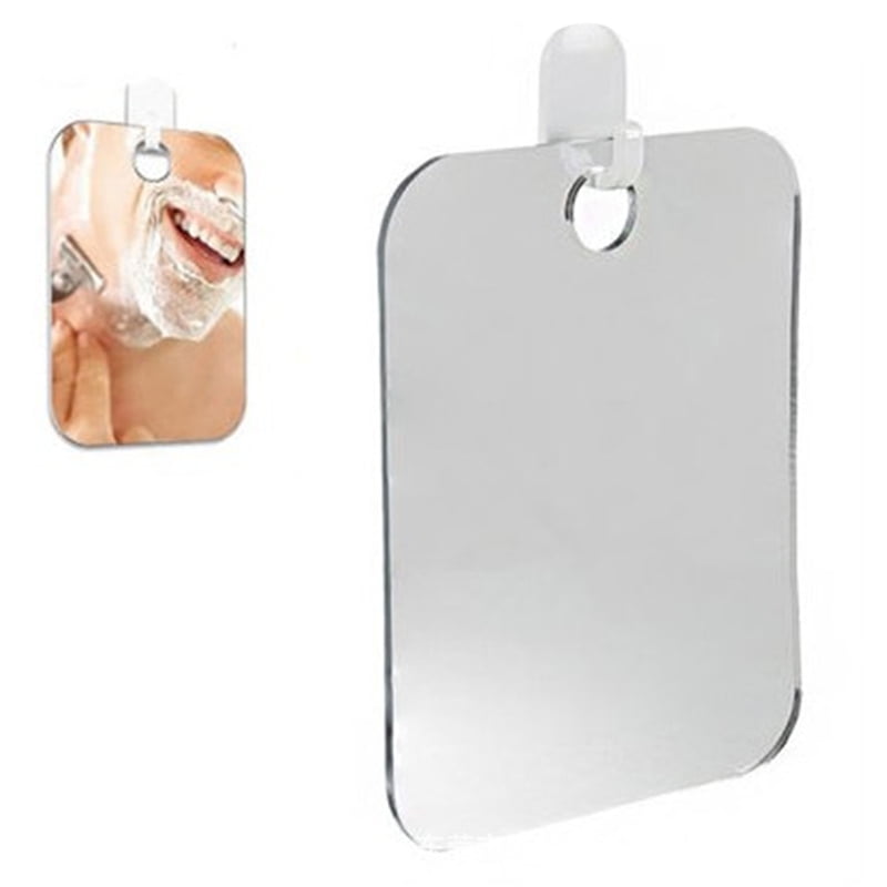 Alexsix Fogless Shower Mirror Shaving AntiFog Shower Mirror for Bathroom Travel Household Kit