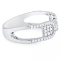 thumbnail image 3 of Silver Open End With Cubic Zirconia Accents Ring, 3 of 3