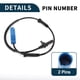 thumbnail image 5 of Sensor de velocidad de rueda ABS Unique Bargains para BMW X1 duradero No.34526784989 delantero izquierdo o derecho sensor de velocidad ABS 1 pieza, 5 of 6